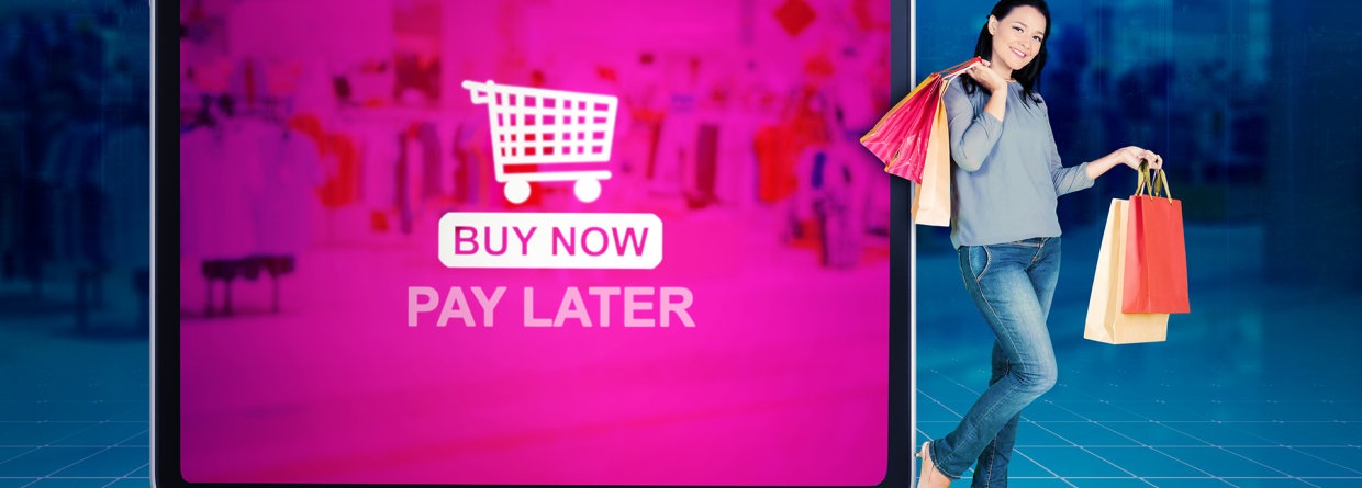 Online shopping buy now pay later